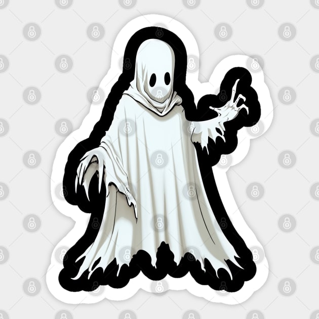 Cute Ghost Sticker by JennyPool